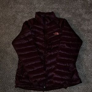 NWT Deep Red North Face Puffer jacket